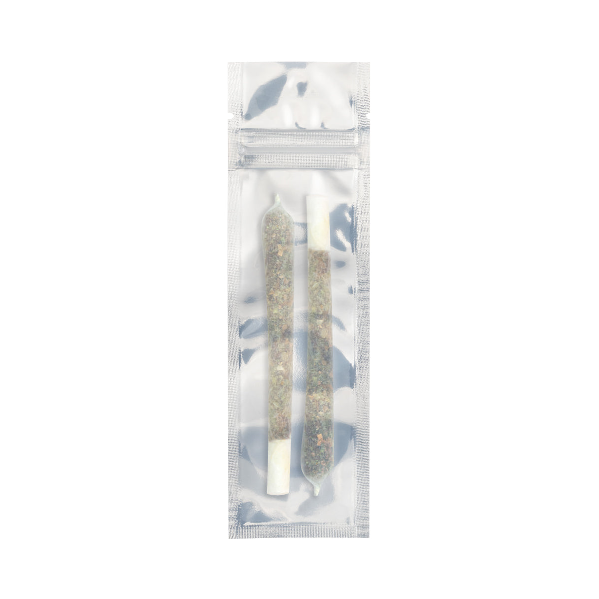 Tamper Evident | Glossy Black Vista Mylar Bags for Pre-Roll/Syringe | 2" x 6.75" - 2g - 1000 Count - Biohazard Inc - Pre-Rolls
