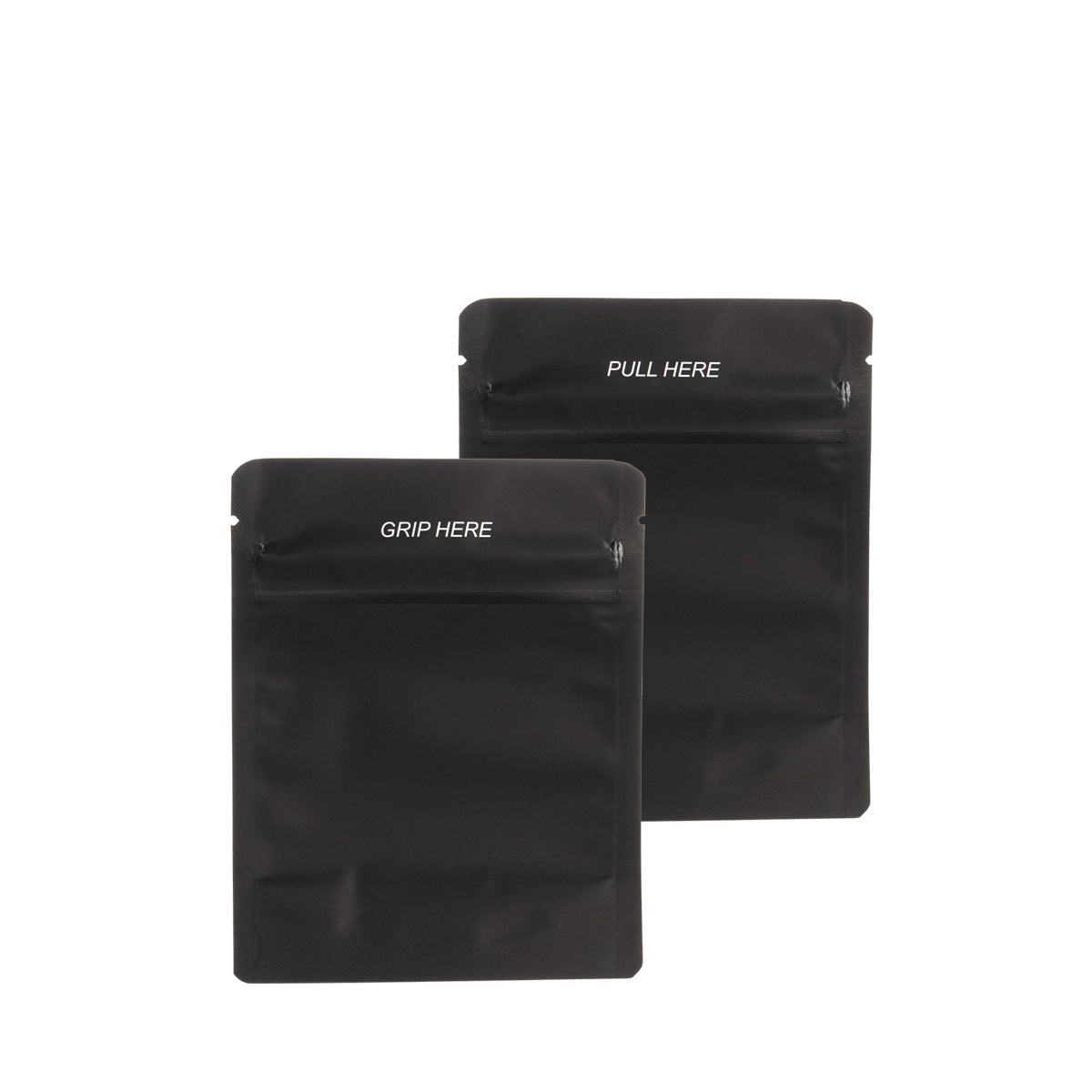 Child Resistant & Tamper Evident | Matte Black Mylar Bags | 4" x 5" - 1/8oz - 1000 Count Child Resistant Mylar Bag Biohazard Inc