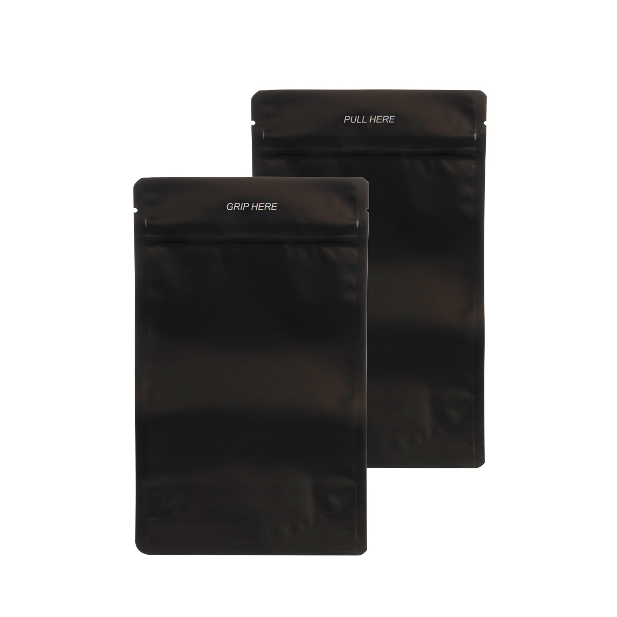 Child Resistant & Tamper Evident | Matte Black Mylar Bags | 4" x 6.5" - 14g - 1000 Count - Biohazard Inc - Tear Notch