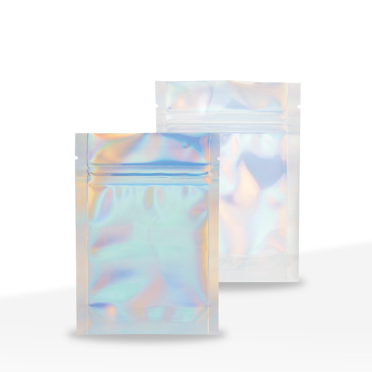 Tamper Evident | Holographic Vista Mylar Bags | 3.5" x 5" - 3.5g - 1000 Count - Biohazard Inc
