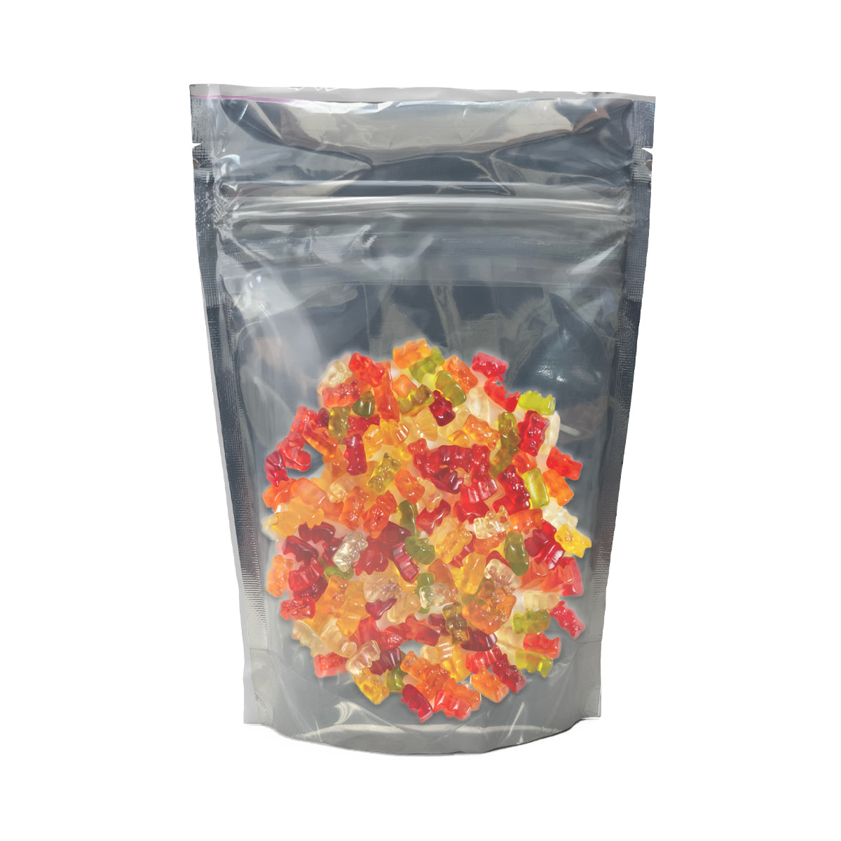 Child Resistant Mylar Bags | Matte White Vista w/ Tear Notch | 5" x 8" - 14g - 500 Count - Biohazard Inc - Tear Notch - Edibles