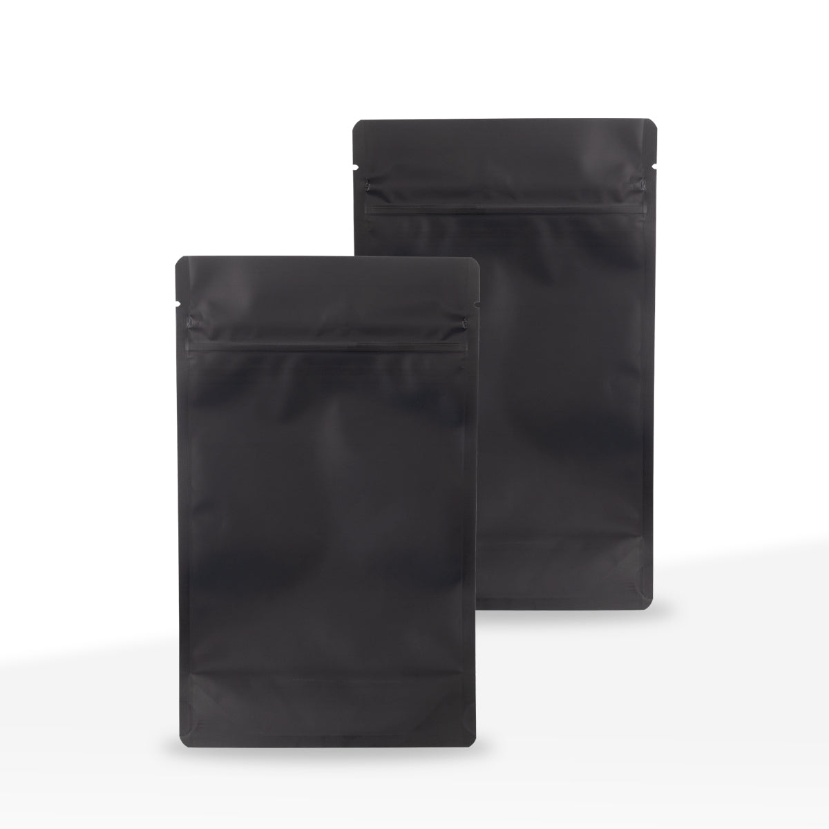 Child-Resistant | Matte Mylar Bags - Tear Notch | 4" x 6.5" - 7g - 1000 Count - Various Colors - Biohazard Inc - Black
