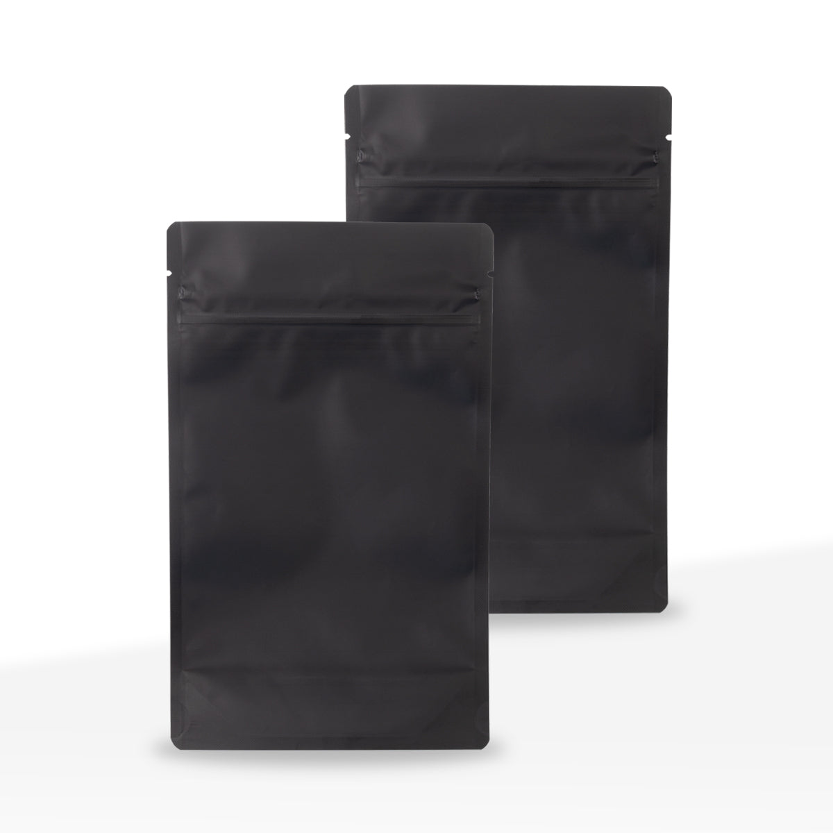 Child-Resistant | Full Matte Black Mylar Bags - Tear Notch | 3.5" x 5" - 3.5g - 1000 Count - Biohazard Inc