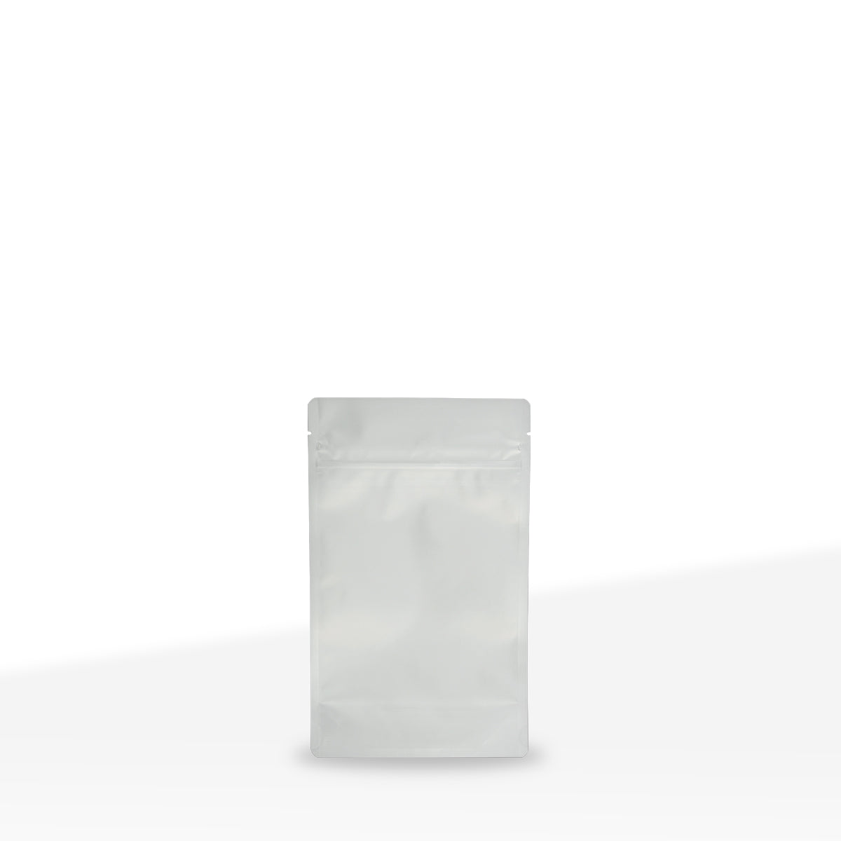 Child-Resistant | Full Matte White Mylar Bags - Tear Notch | 3.5" x 5" - 3.5g - 1000 Count - Biohazard Inc