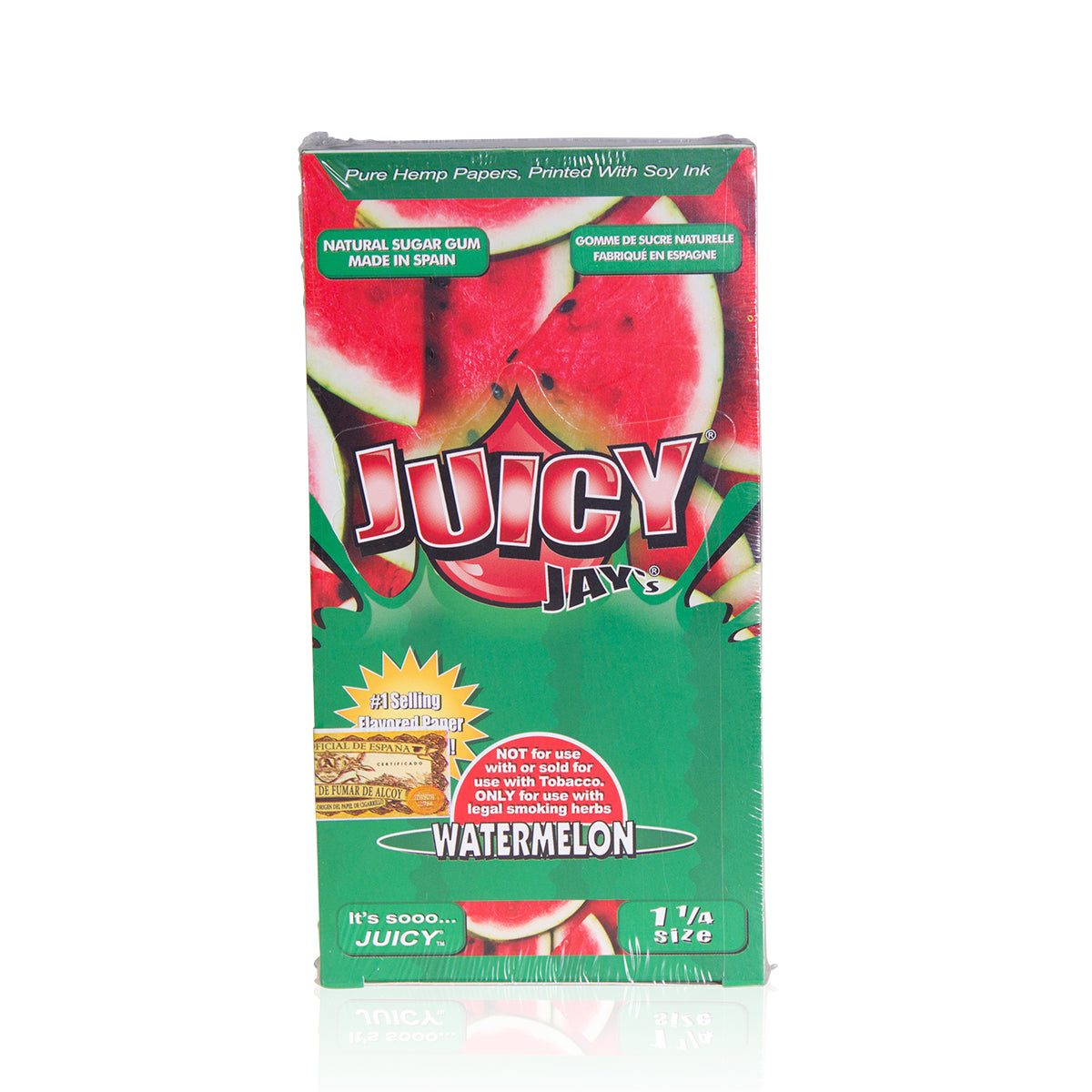 Juicy Jay's® | 1¼ Size Rolling Paper (Various Flavors) | 78mm - 24 Count - Biohazard Inc - Watermelon
