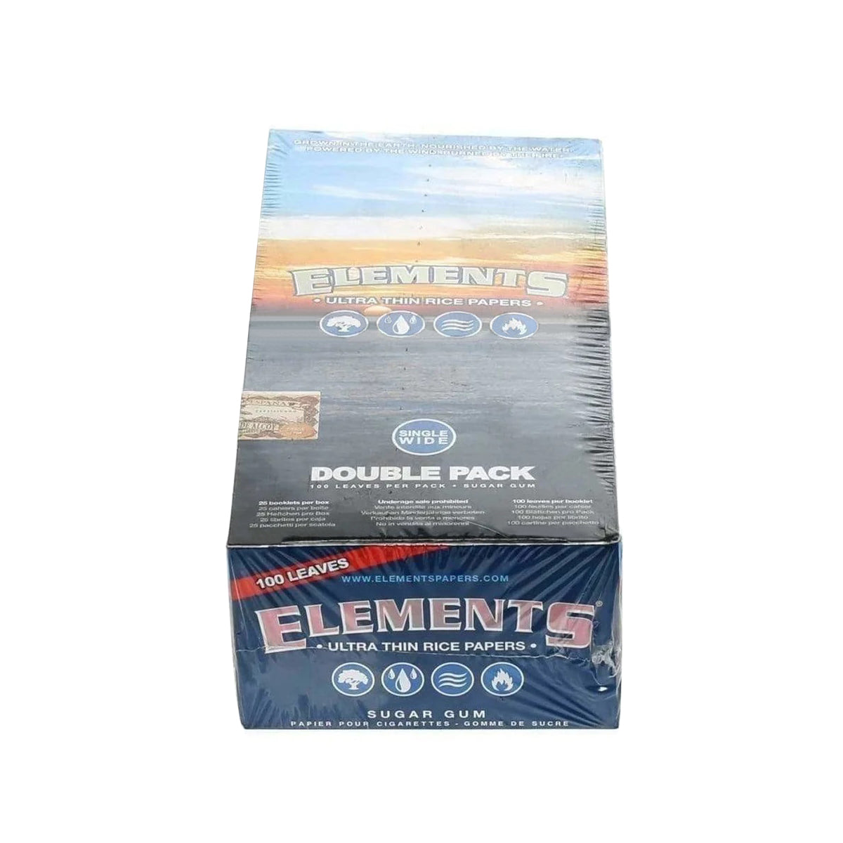 Elements® | Ultra Thin Rice Rolling Paper | Various Sizes - White