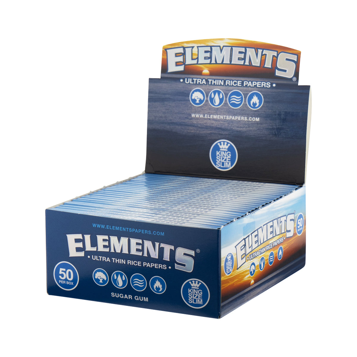 Elements® | Ultra Thin Rice Rolling Paper | Various Sizes - White