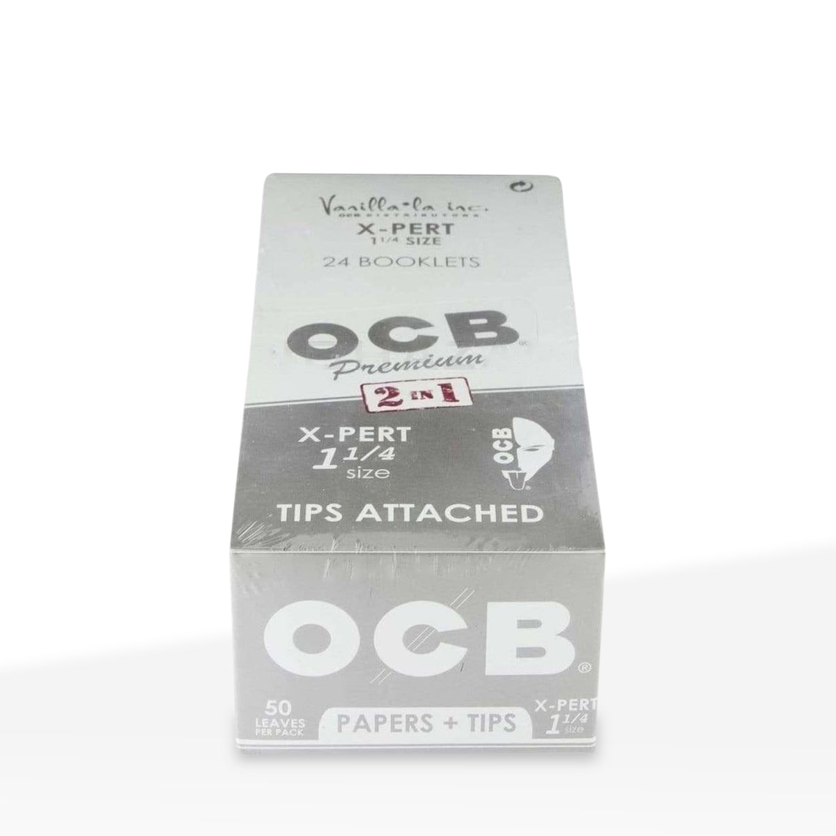 OCB® | X-Pert Rolling Paper w/ Tip | Various Sizes - White - 24 Count