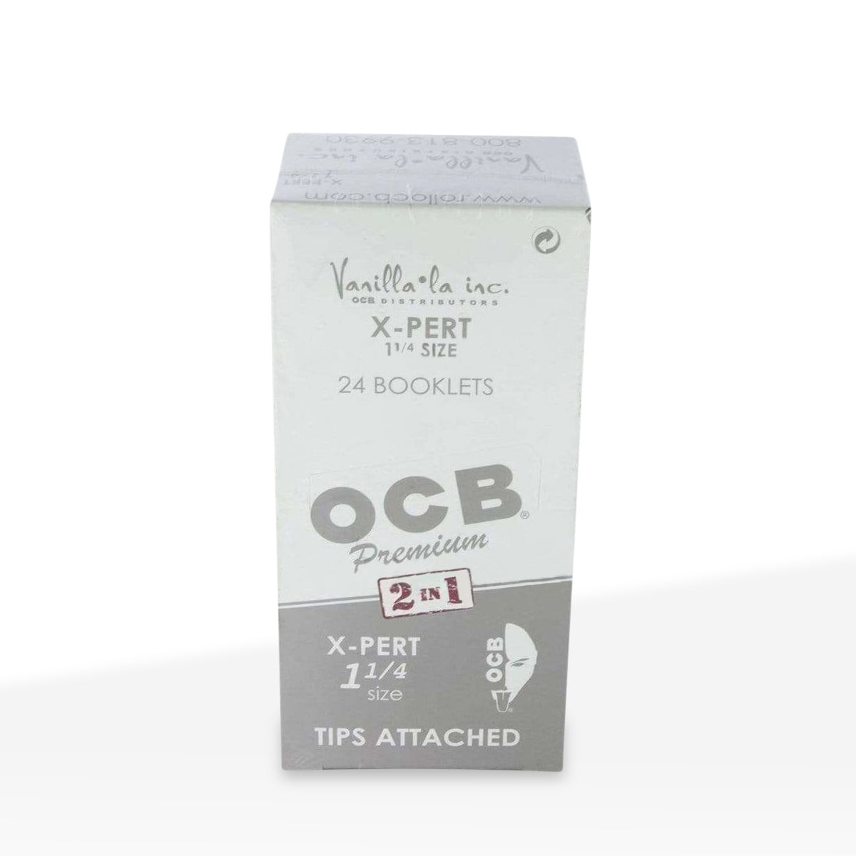 OCB® | X-Pert Rolling Paper w/ Tip | Various Sizes - White - 24 Count