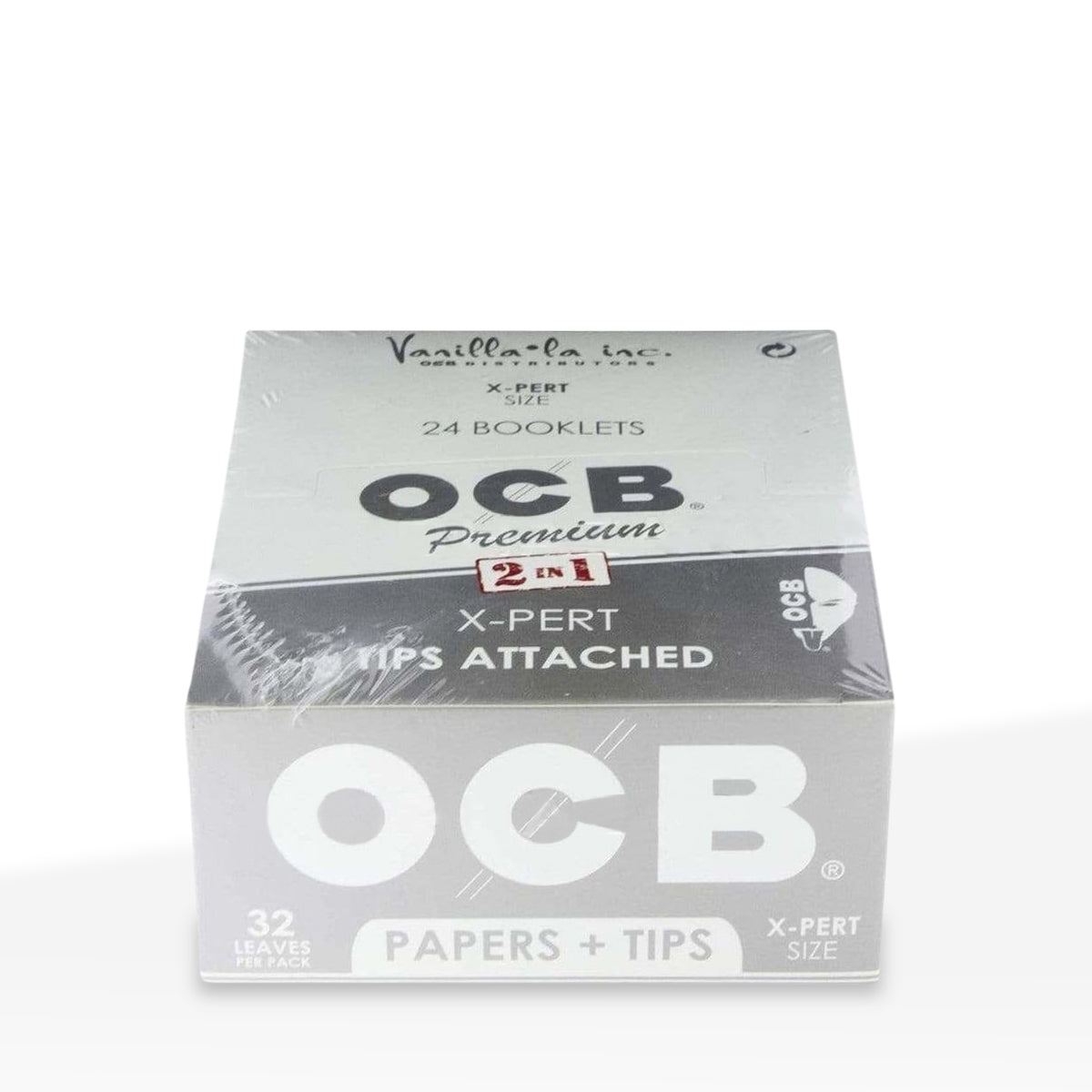 OCB® | X-Pert Rolling Paper w/ Tip | Various Sizes - White - 24 Count