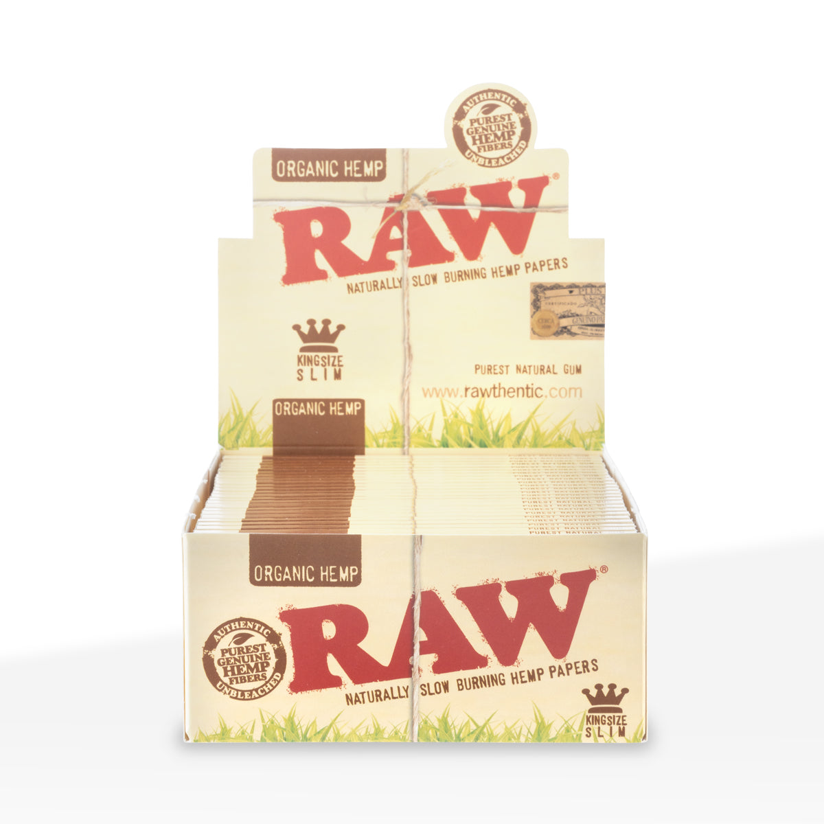 RAW® | 'Retail Display' Organic Rolling Papers | Organic Brown - Various Sizes