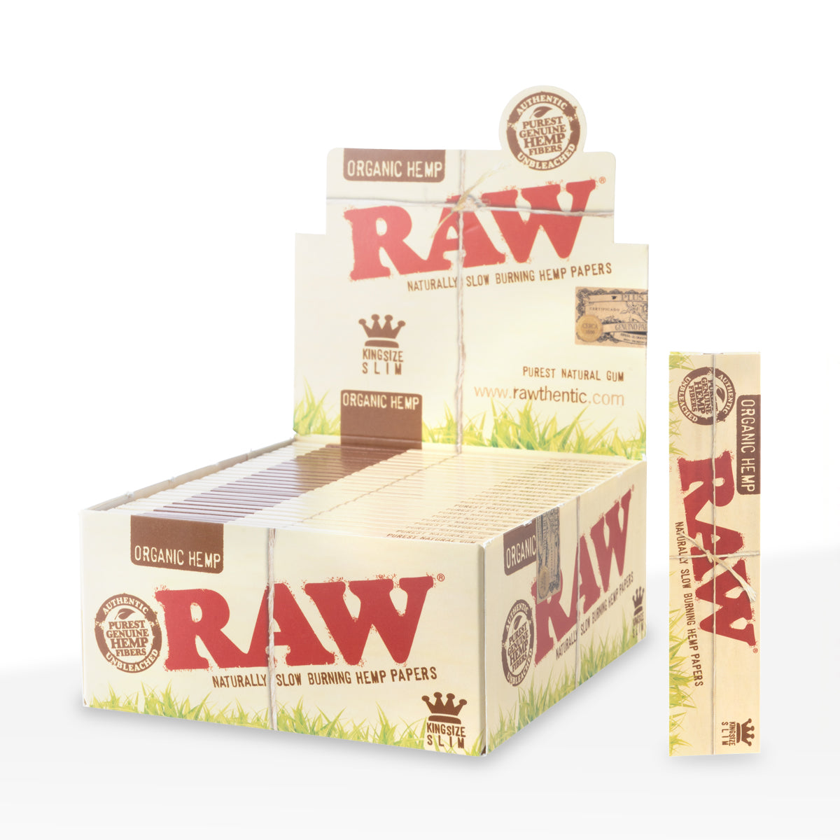 RAW® | 'Retail Display' Organic Rolling Papers | Organic Brown - Various Sizes
