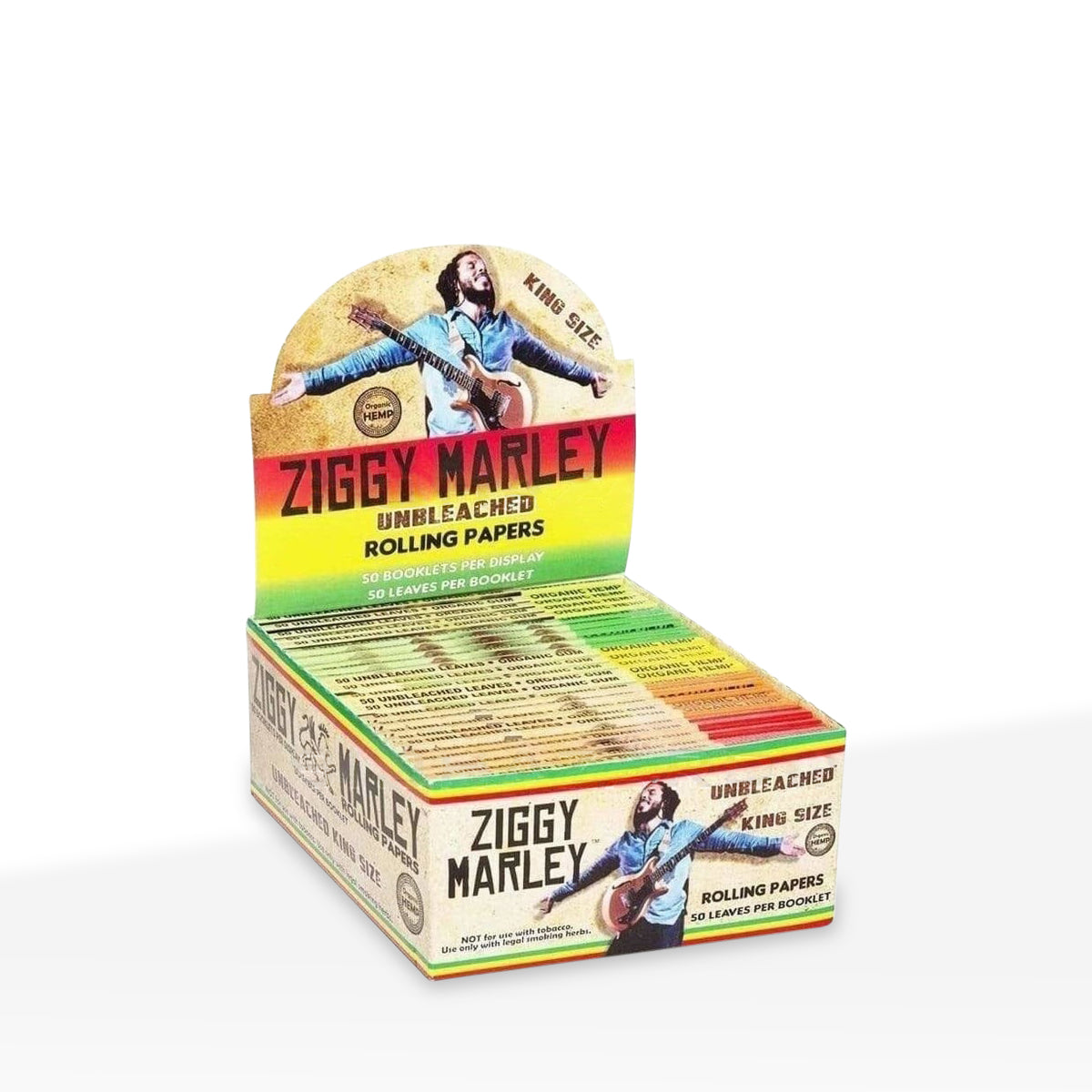Ziggy Marley | King Size Rolling Paper | 110mm - Brown - 50 Count