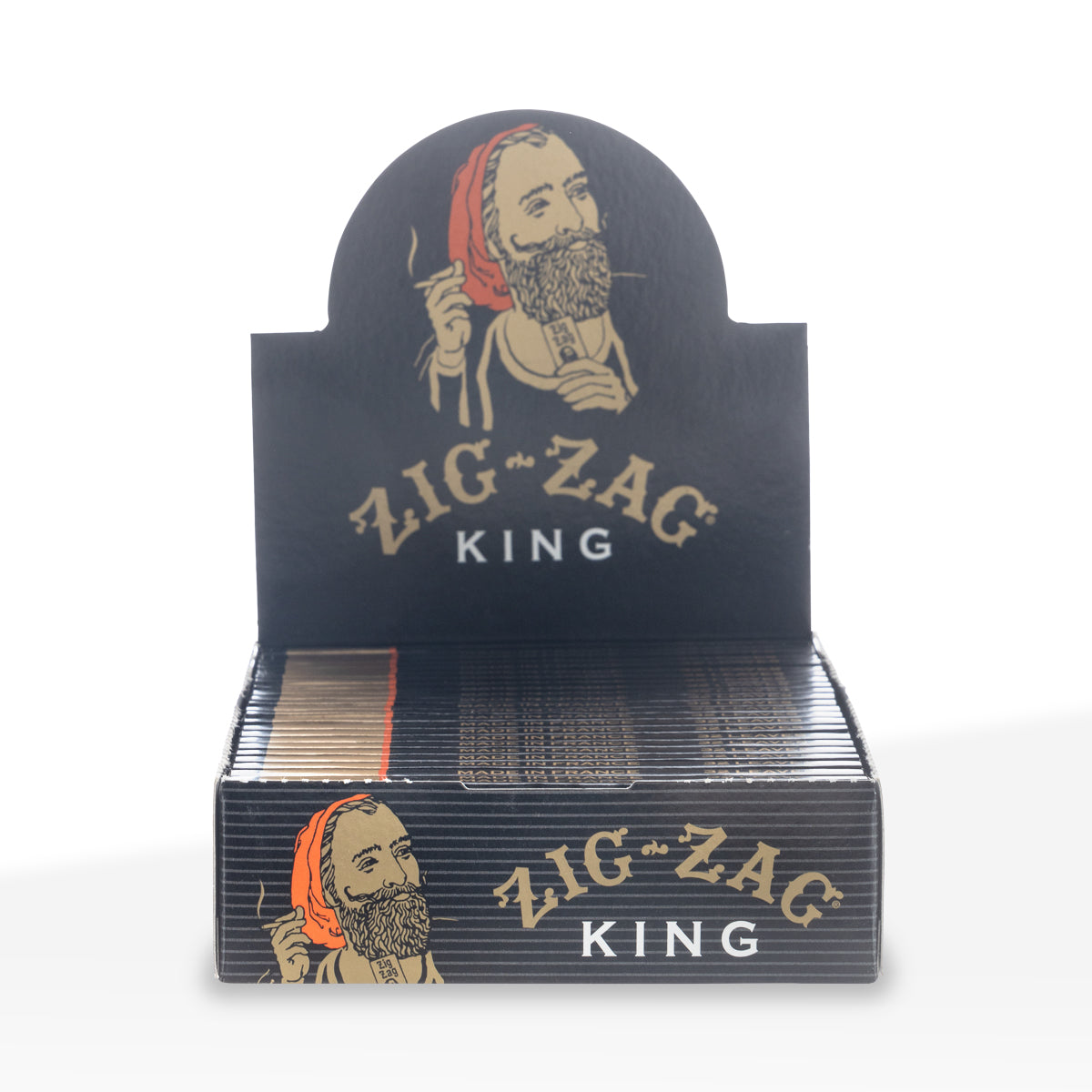 ZIG ZAG® | 'Retail Display' Rolling Papers King Size | 110mm - White Paper - 24 Count