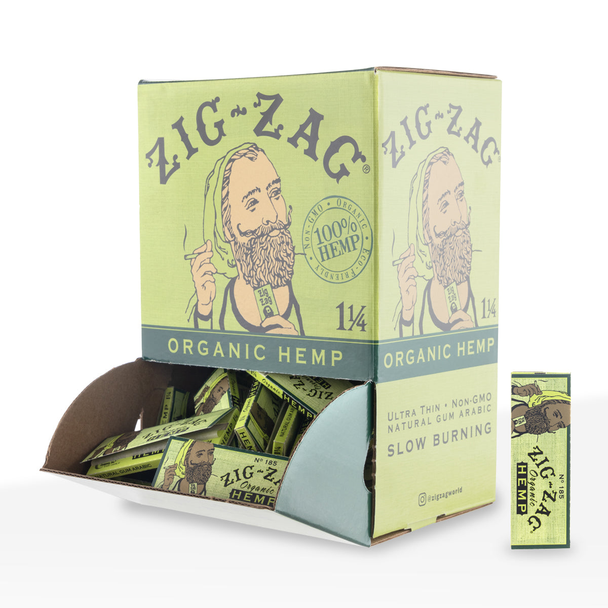 Zig-Zag® | 1¼ Size Rolling Paper | 78mm - Organic Hemp - Various Counts