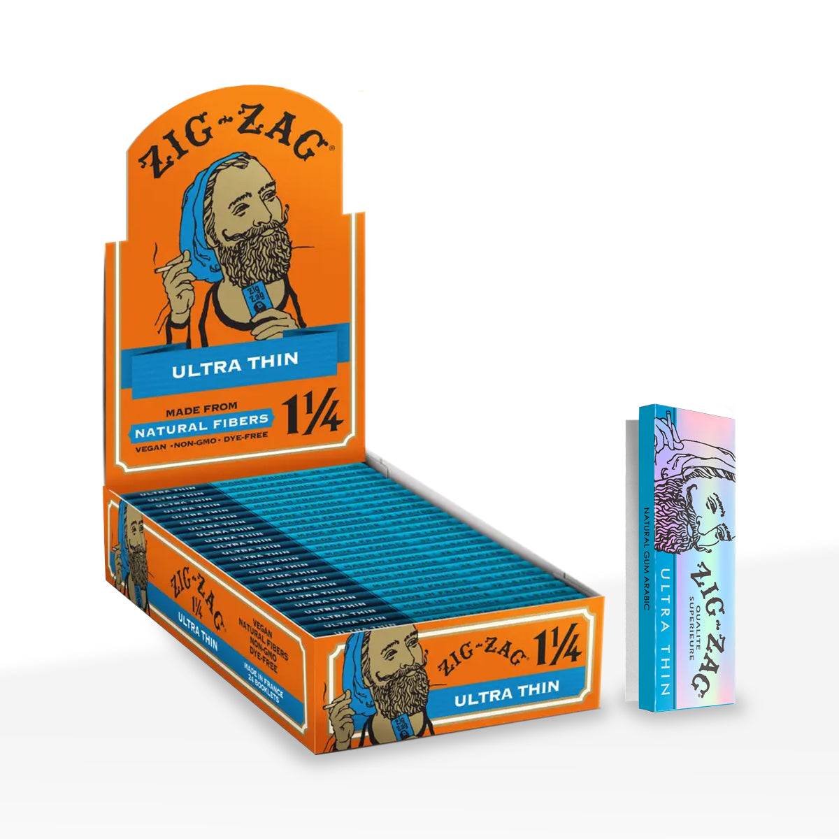 Zig-Zag® | 1¼ Size Ultra Thin Rolling Paper | 78mm - White - Various Counts