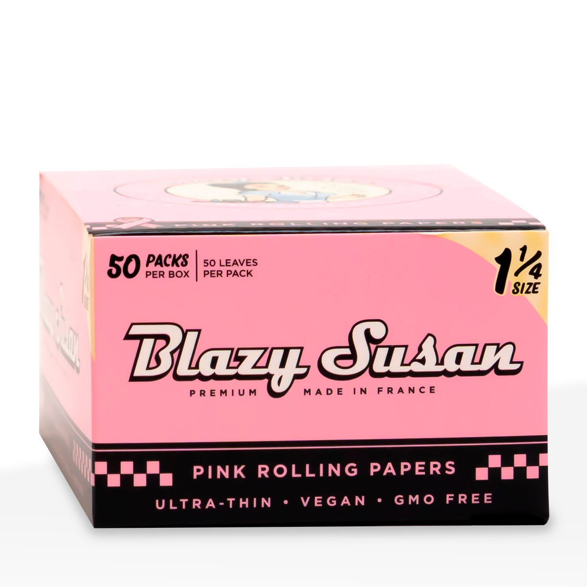Blazy Susan | Pink Rolling Papers|  84mm -  50 Booklets