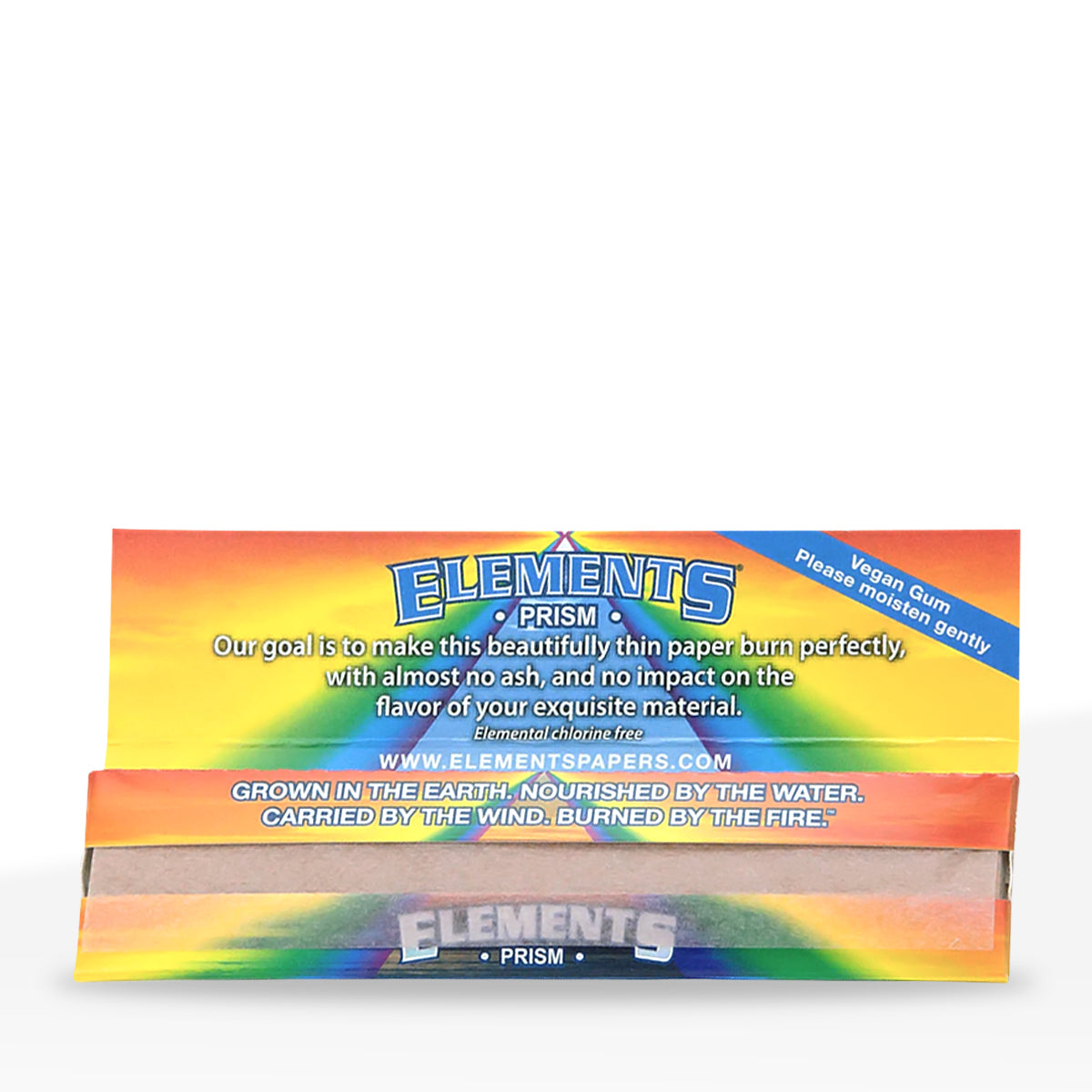 Elements® | King Slim Size Prism Rolling Paper | 110mm - Colorful Paper - 50 Count - Biohazard Inc