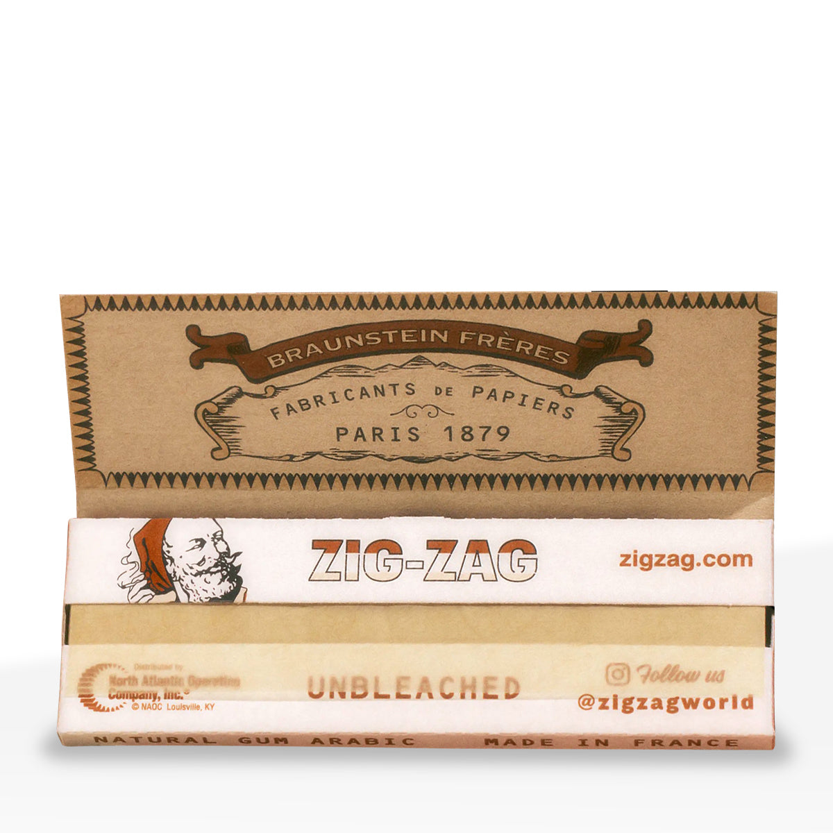 Zig-Zag® | Vintage Rolling Paper | Various Sizes - Brown - 24 Count - Biohazard Inc - 1 1/4 Size - 78mm