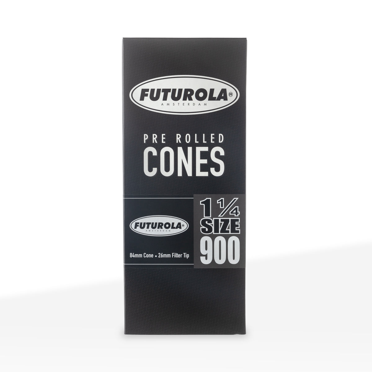 FUTUROLA® | Pre-Rolled Cones 1¼ Size | 84mm - White Paper - 900 Count