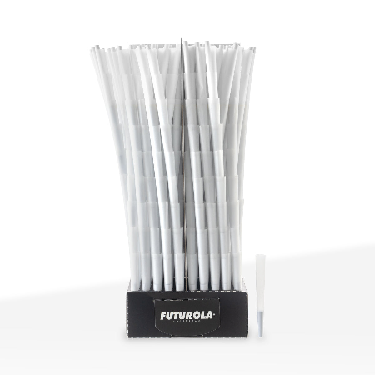 FUTUROLA® | Pre-Rolled Cones 1¼ Size | 84mm - White Paper - 900 Count