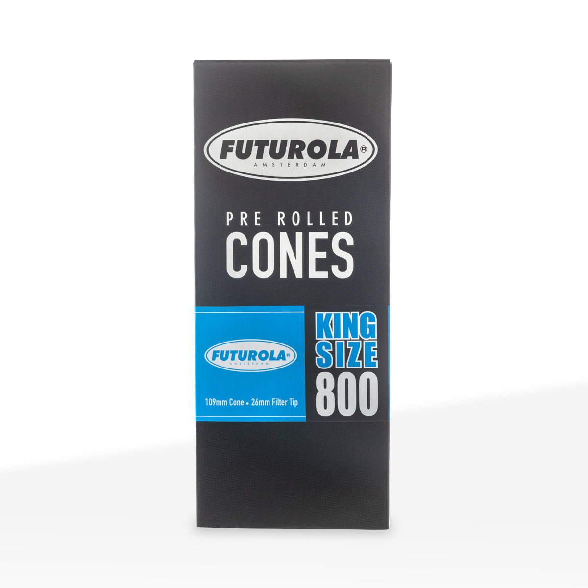 FUTUROLA® | Pre-Rolled Cones King Size | 110mm - White Paper - 800 Count - Biohazard Inc