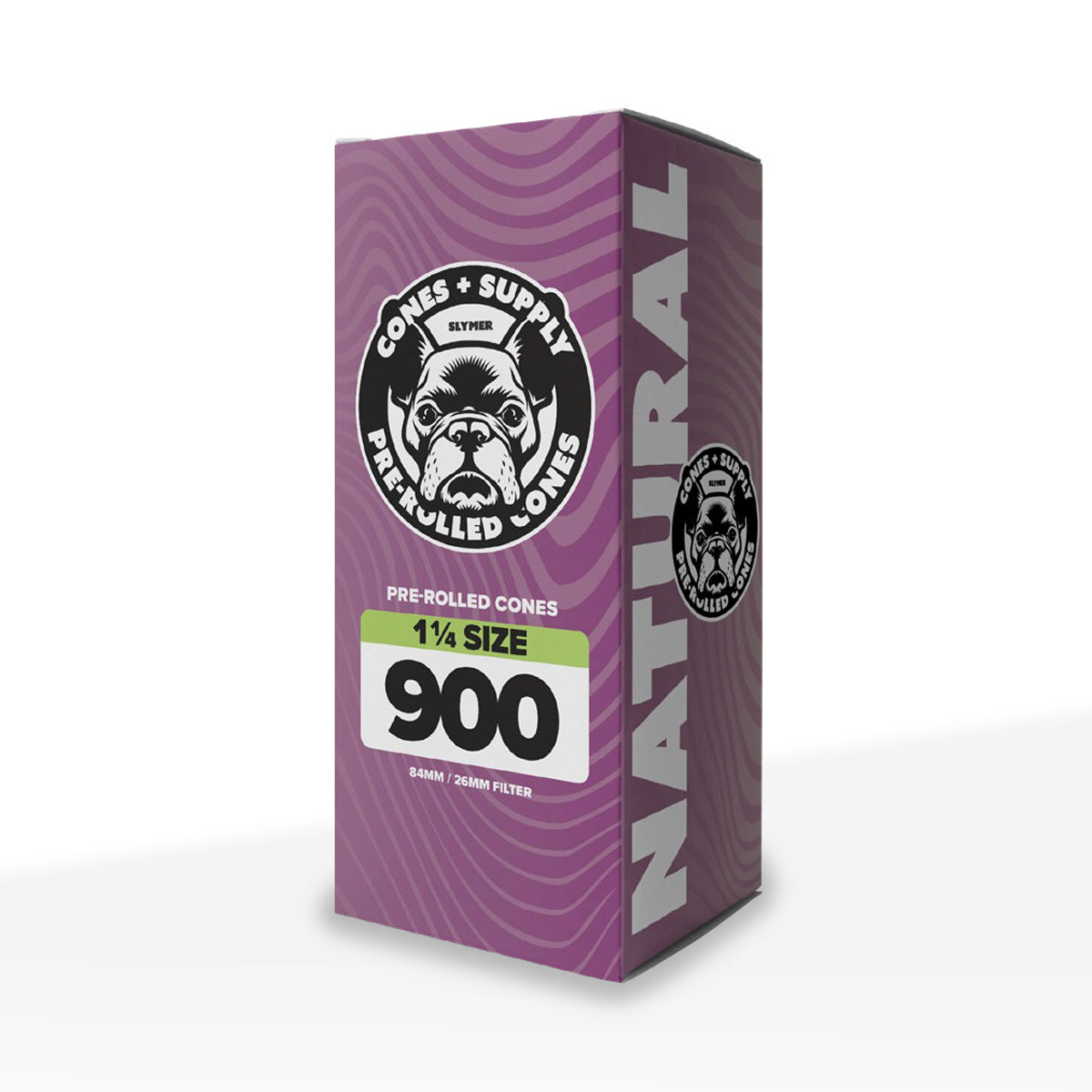 CONES + SUPPLY | Pre-Rolled Cones 1¼ Size | 84mm - Unbleached Paper - 900 Count Pre-Rolled Cones Cones + Supply Biohazard Inc