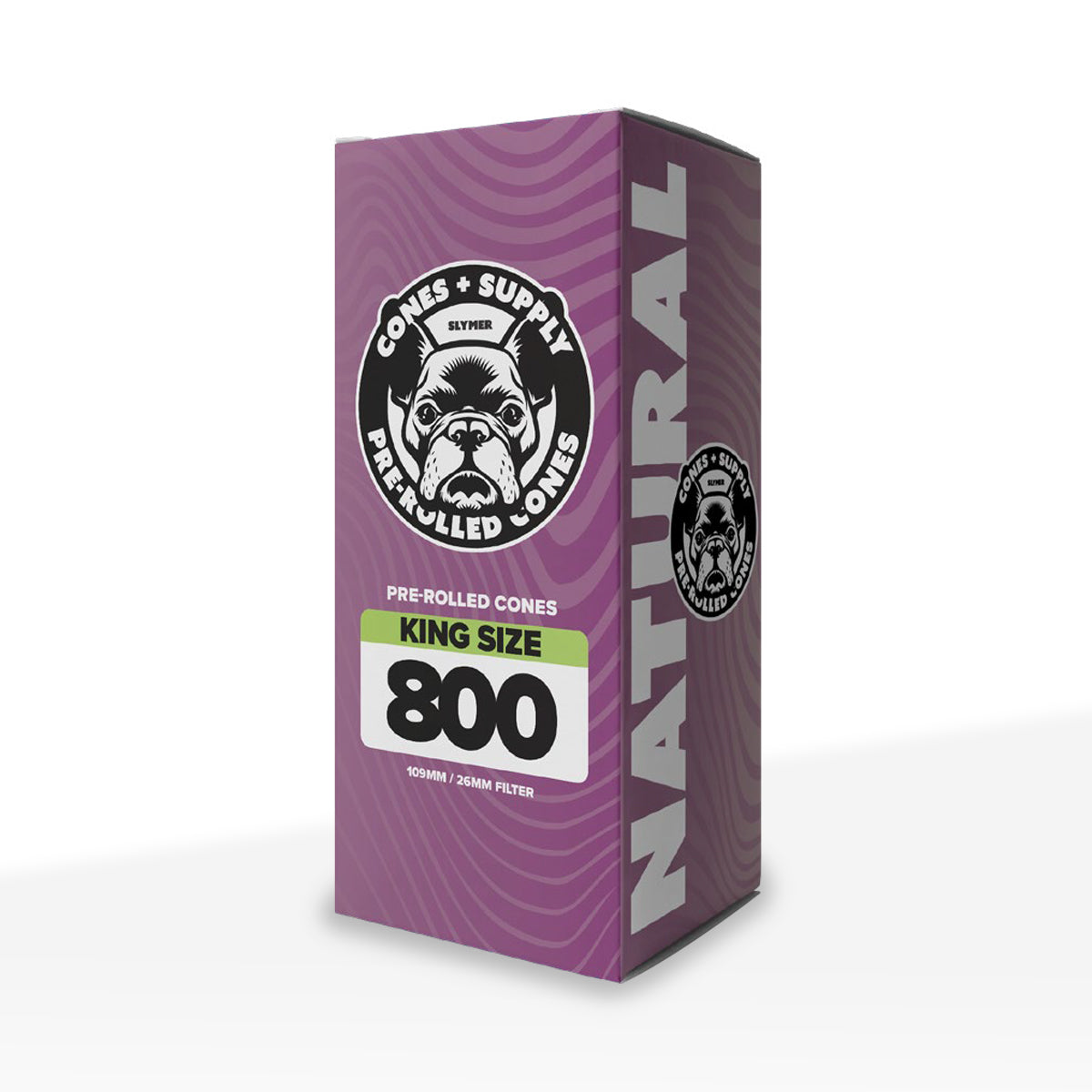 CONES + SUPPLY | Pre-Rolled Cones Brown Unbleached King Size | 110mm - Brown Paper - 800 Count Pre-Rolled Cones Cones + Supply Biohazard Inc