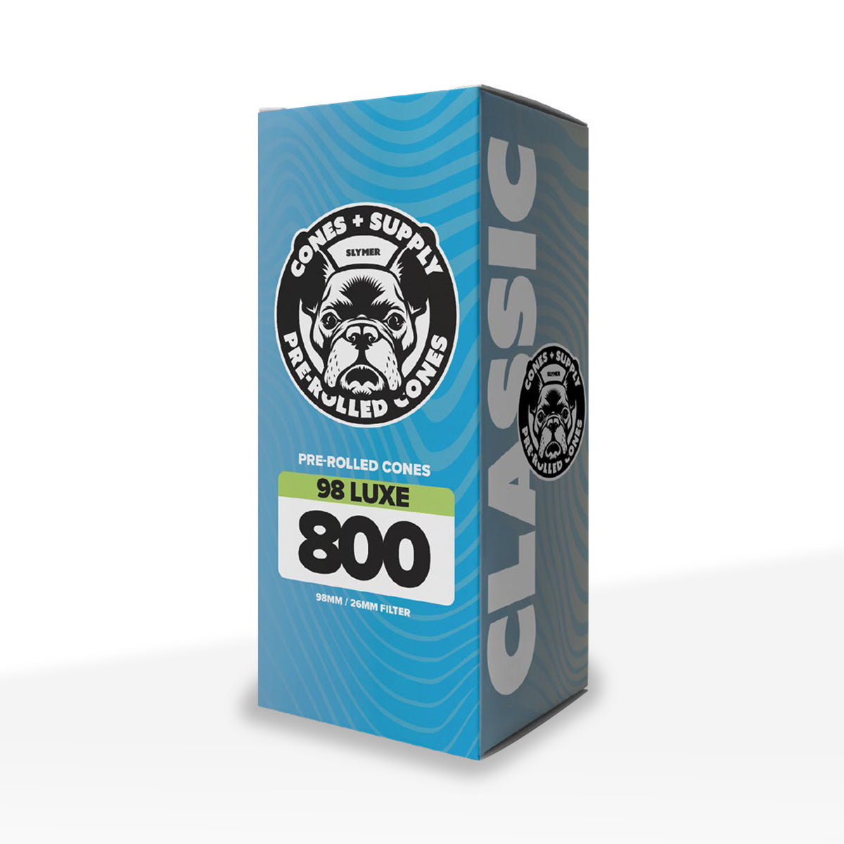 CONES + SUPPLY | Pre-Rolled Cones Classic 98 Luxe Size | 98mm - Luxe White - 800 Count Pre-Rolled Cones Cones + Supply Biohazard Inc