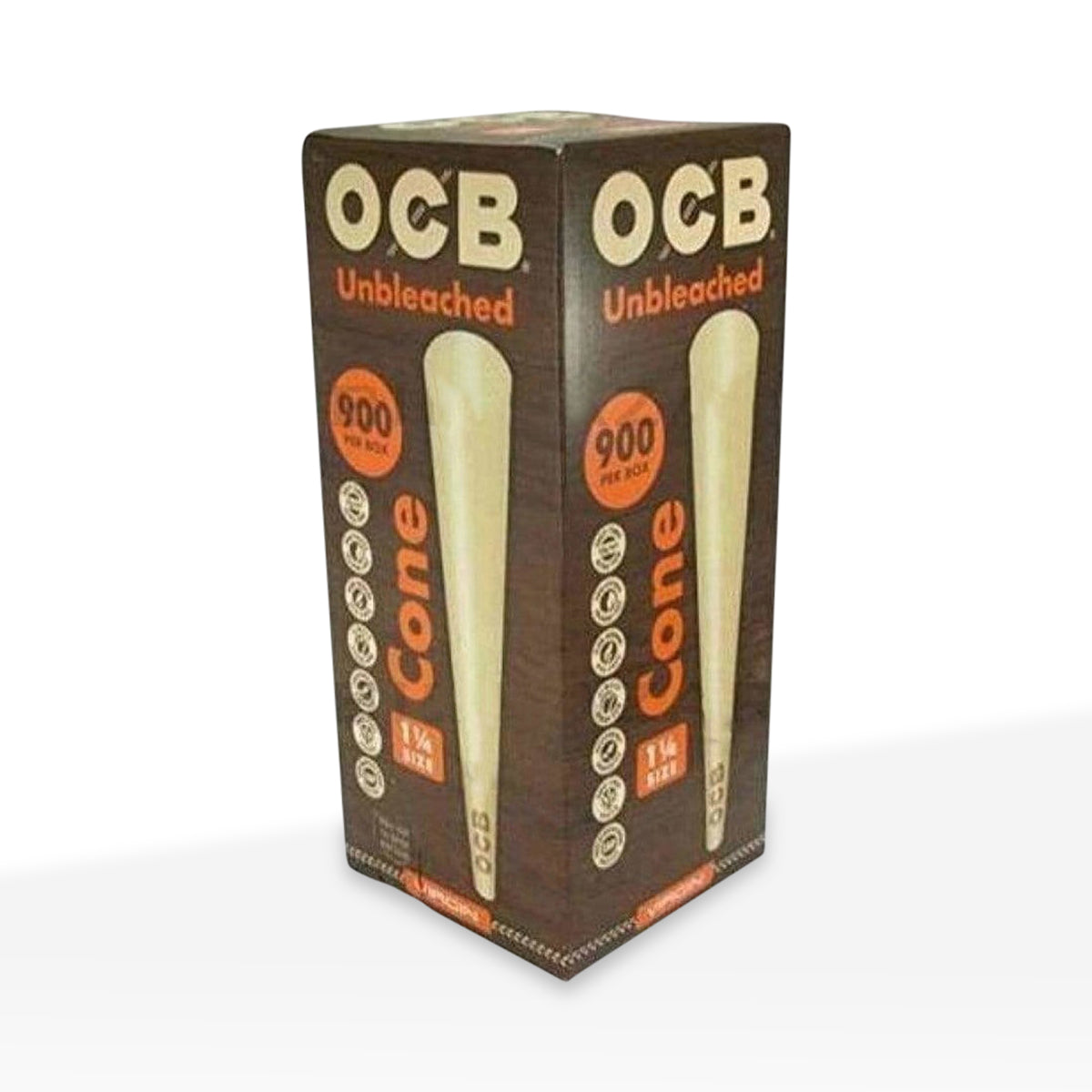 OCB® | Virgin 1¼ Size Pre-Roll Cones | 84mm - Brown - 900 Count