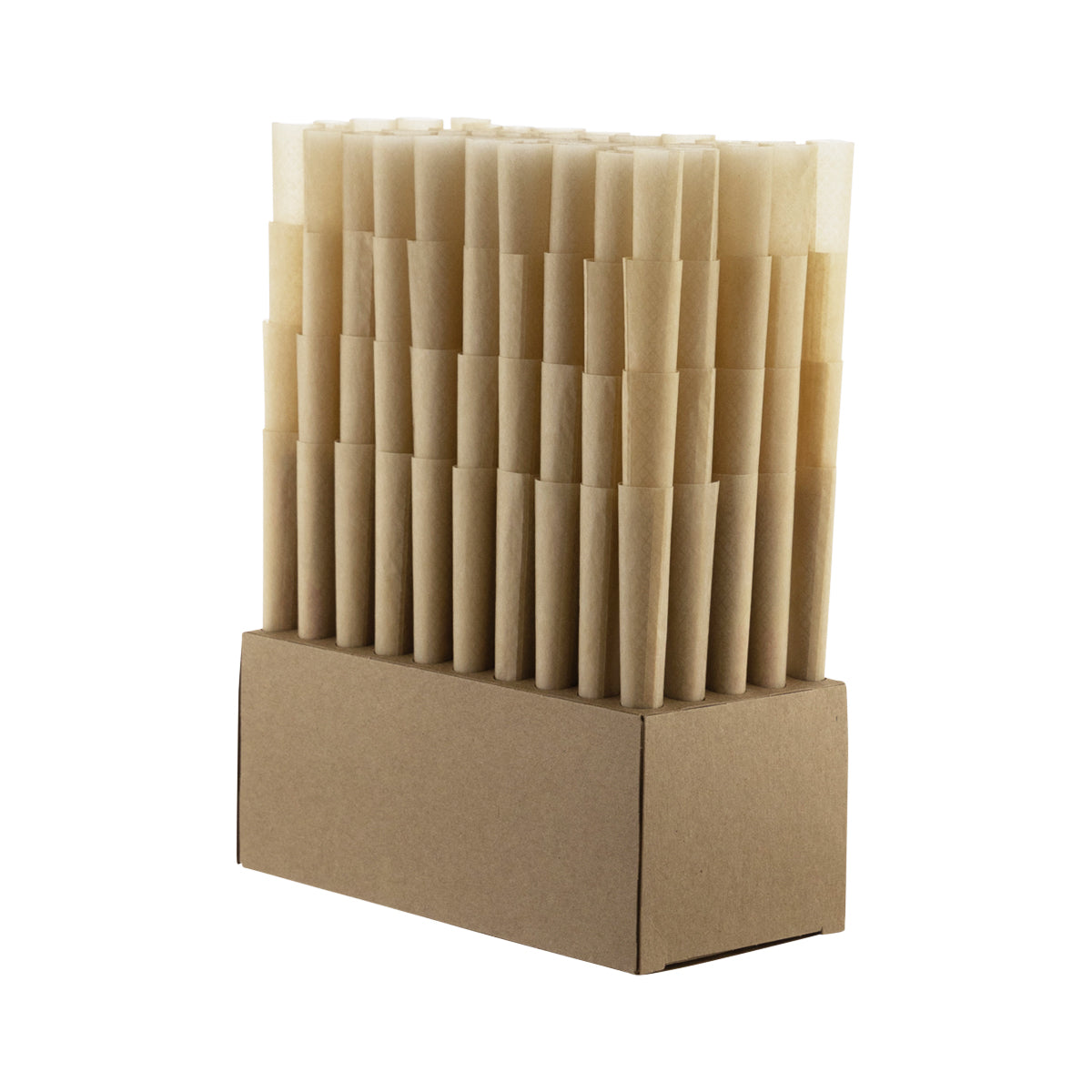 Raw® | King Size Pre-Rolled Cones | 109mm - Brown - 800 Count - Biohazard Inc