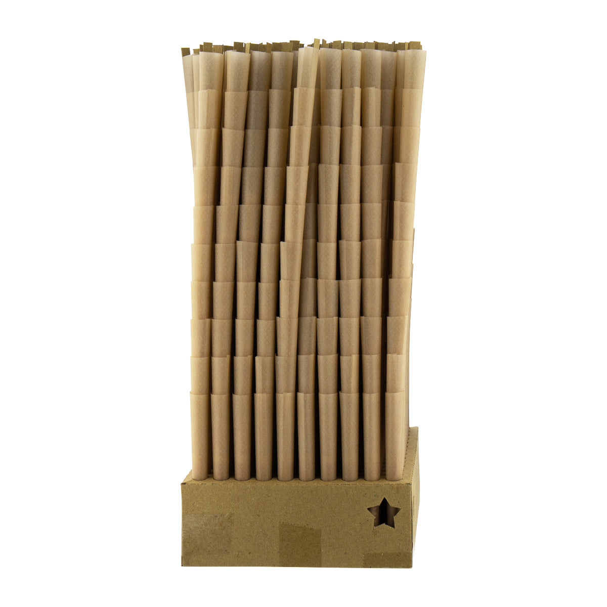 RAW® | 98 Special Pre-Rolled Cones | 98mm - Unbleached Brown - 1,400 Count Pre-Rolled Cones Raw - Biohazard Inc