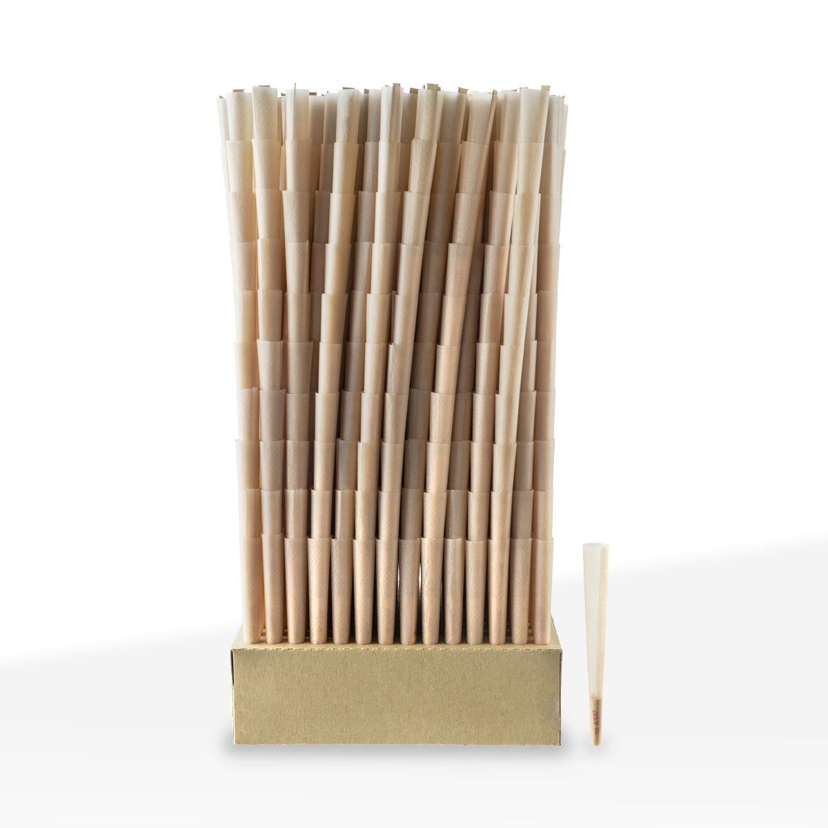 RAW® | Pre-Rolled Black Cones King Size | 109mm - Unbleached Black - 1,400 Count - Biohazard Inc