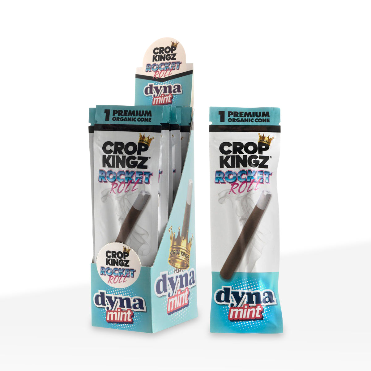 Crop Kingz | Rocket Roll Organic Hemp Wrap | Dyna-Mint - 15 Count