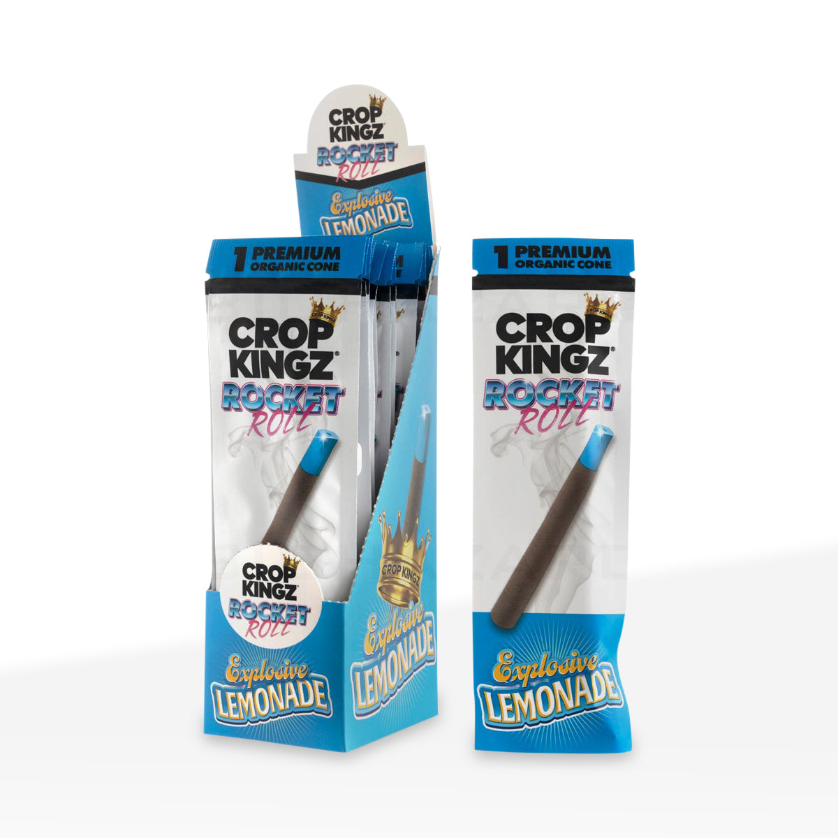 Crop Kingz | Rocket Roll Organic Hemp Wrap | Xplosive Lemonade - 15 Count