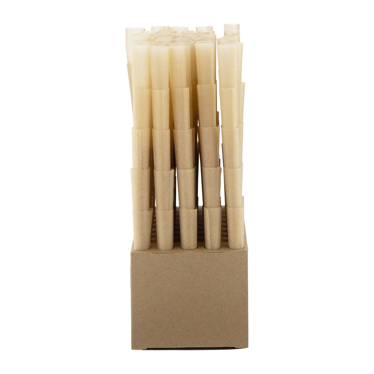 RAW® | Pre-Rolled Cones Classic 1¼ Size | 84mm - Unbleached Brown - 1000 Count Pre-Rolled Cones Raw - Biohazard Inc