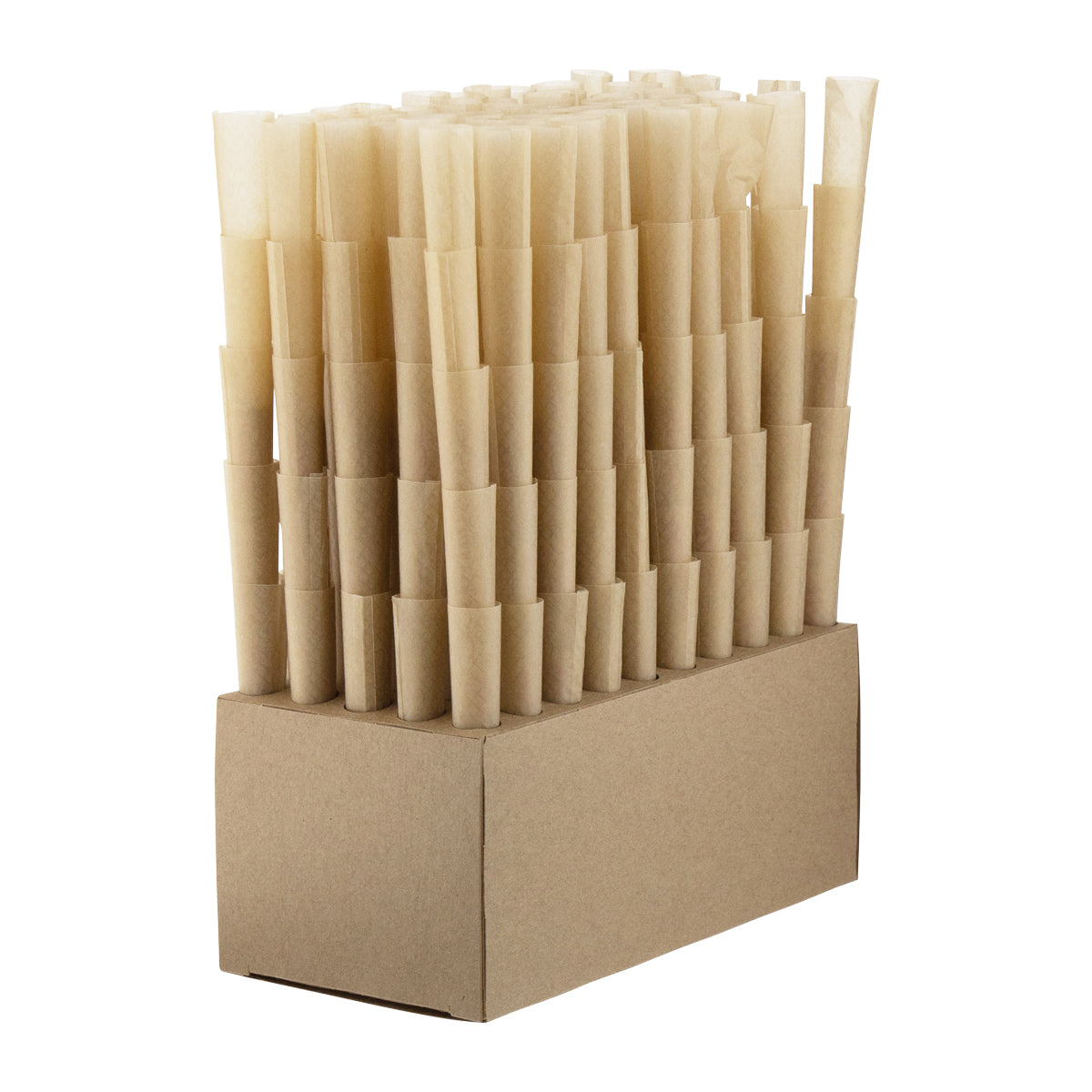 RAW® | Pre-Rolled Cones Classic 1¼ Size | 84mm - Unbleached Brown - 1000 Count Pre-Rolled Cones Raw - Biohazard Inc