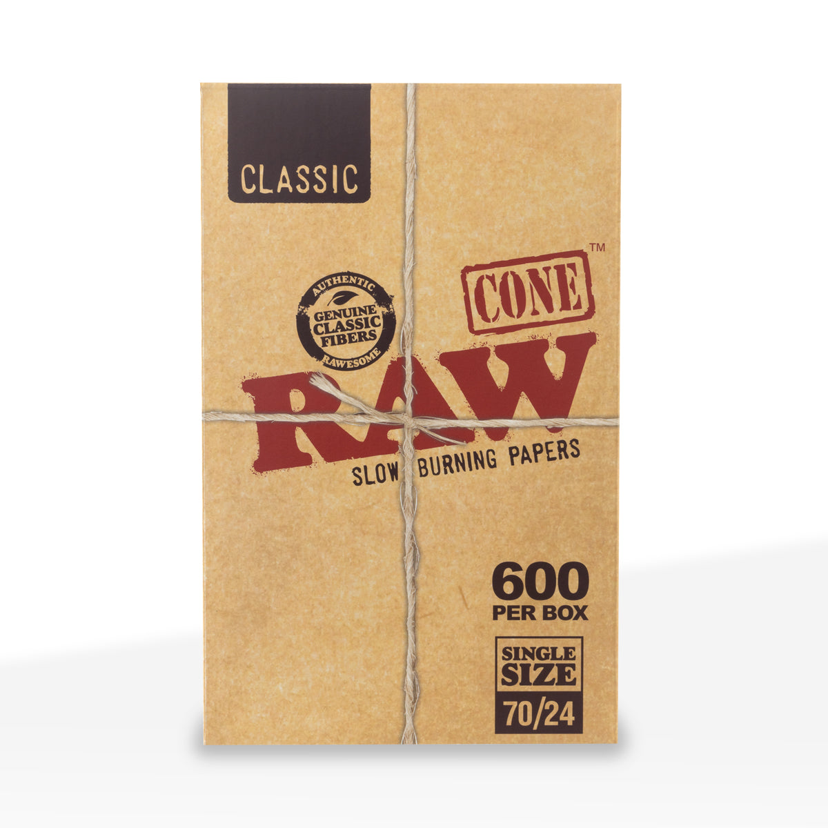 RAW® | Dog Walker Pre-Rolled Cones | 70mm - Brown - 600 Count - Biohazard Inc