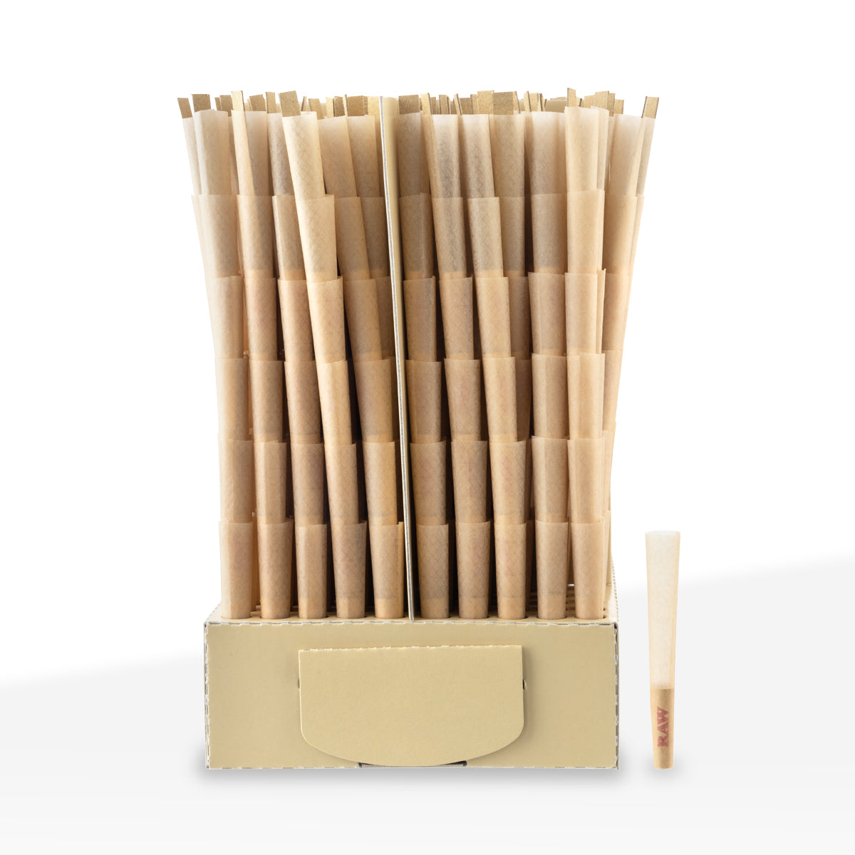 RAW® | Dog Walker Pre-Rolled Cones | 70mm - Brown - 600 Count - Biohazard Inc