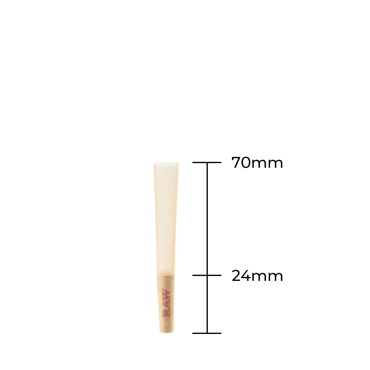 RAW® | Dog Walker Pre-Rolled Cones | 70mm - Brown - 600 Count - Biohazard Inc