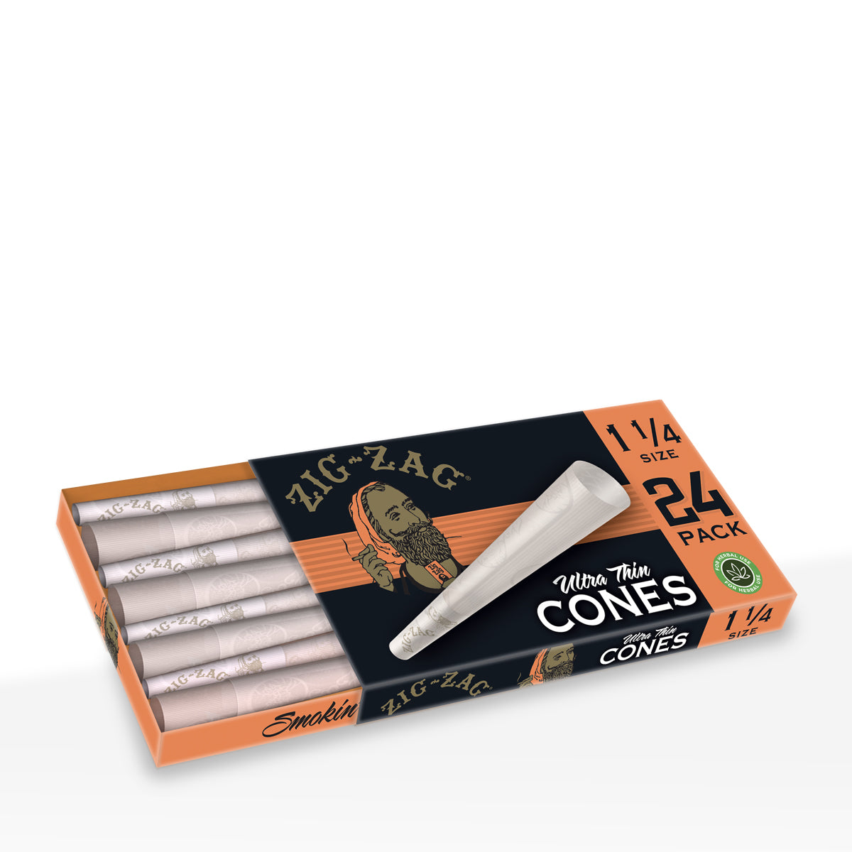Zig-Zag® | Ultra Thin Pre-Rolled Cones | Various Sizes - White - 12 Count
