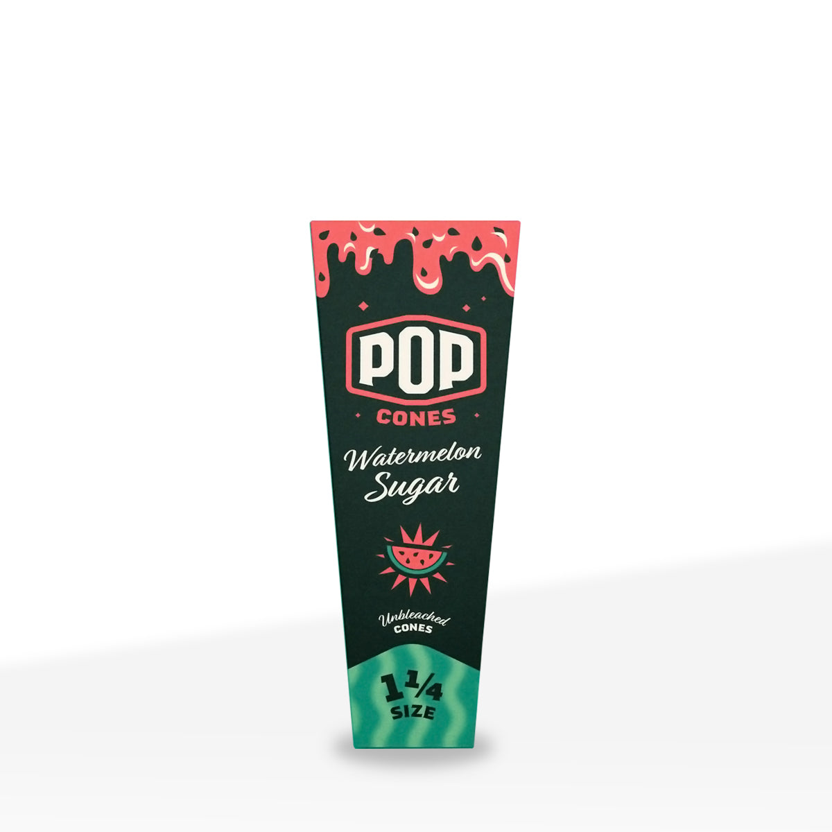 Pop Cones | 1¼ Size Pre-Rolled Cones | 84mm - Brown - 24 Count - Various Flavors - Biohazard Inc - Watermelon Sugar