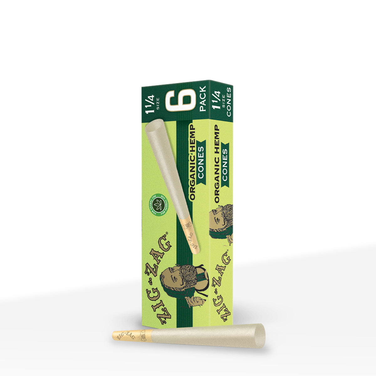 Zig-Zag® | Organic Hemp Pre-Rolled Cones | Various Sizes - Organic Hemp - Various Counts - Biohazard Inc - 1¼ Size - 84mm - 24 Count