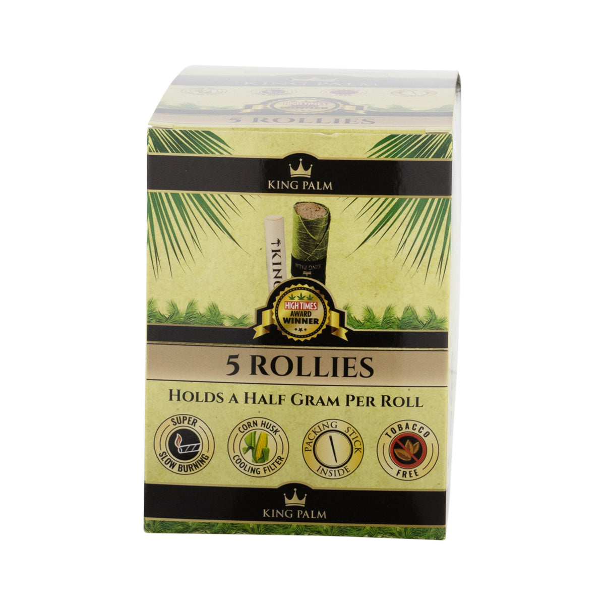 King Palm™ | Rollies Rolls | Various Flavors Palm Pre Rolled Wraps Biohazard Inc Peach Tree | 2 Pack | 20 Count