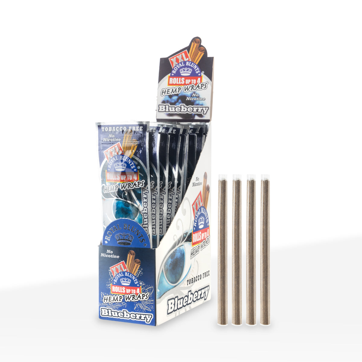 Royal Blunts® | XXL Hemp Wraps | Blueberry - 25 Count