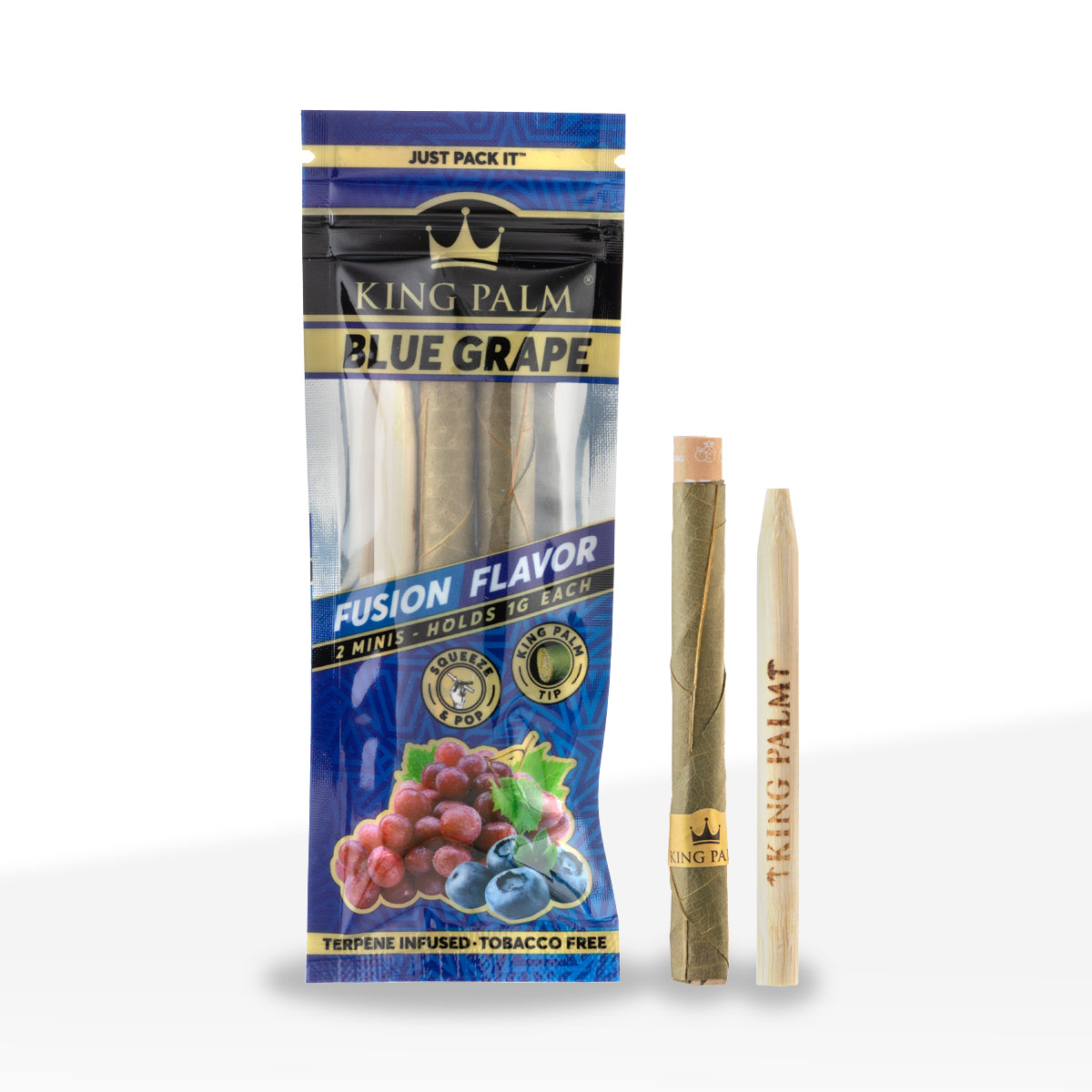 King Palm™ | Mini 2-Pack Rolls | 84mm - Various Flavors - 20 Count
