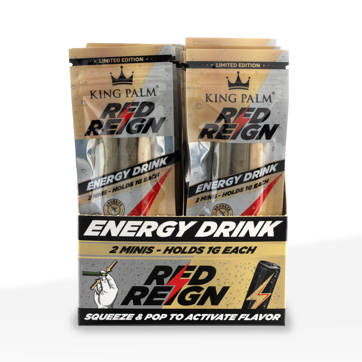 King Palm™ | Mini 2-Pack Rolls | 84mm - Various Flavors - 20 Count