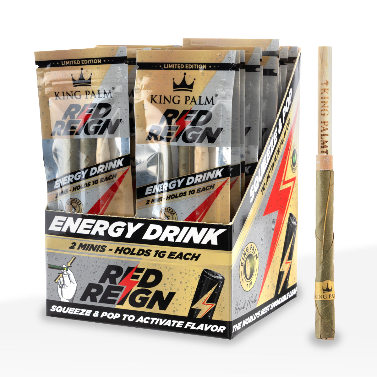 King Palm™ | Mini 2-Pack Rolls | 84mm - Various Flavors - 20 Count