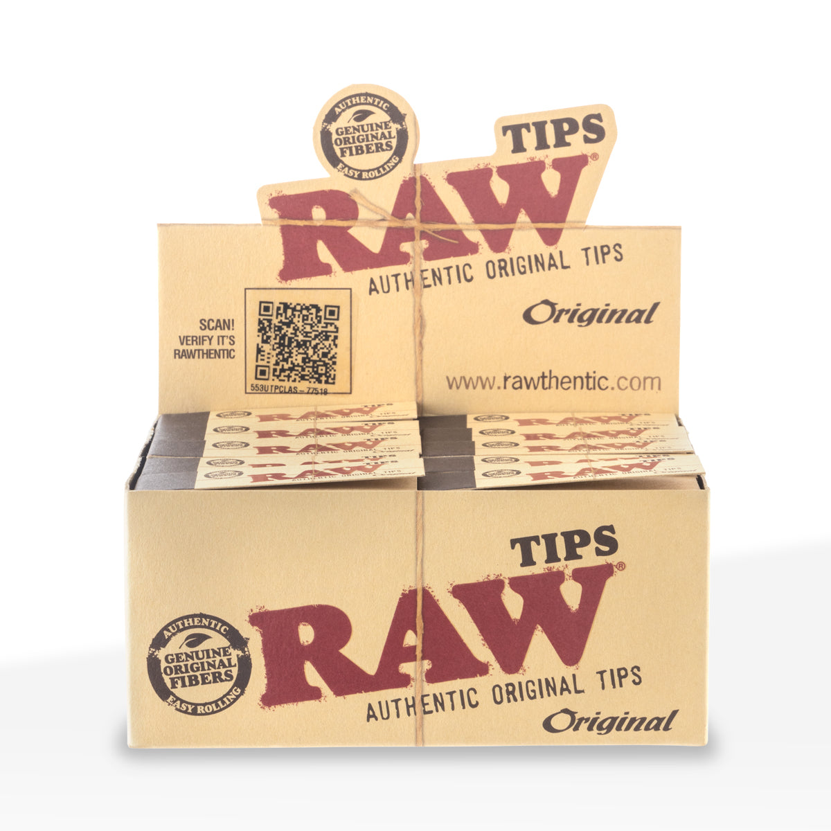 RAW® | 'Retail Display' Natural Tips | 50 Count