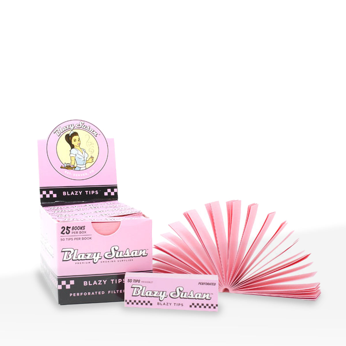 Blazy Susan | Filter Tips | Various Colors - 25 Books - 50 Tips